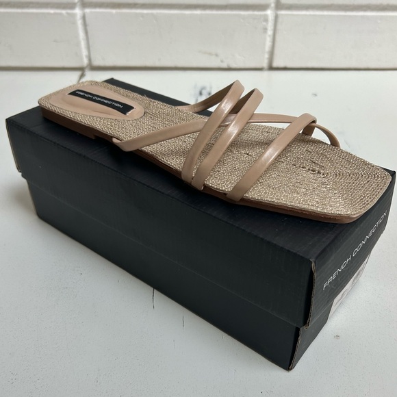 French Connection Shoes - French Connection North West Rope Flat Sandals Size 11 Tan